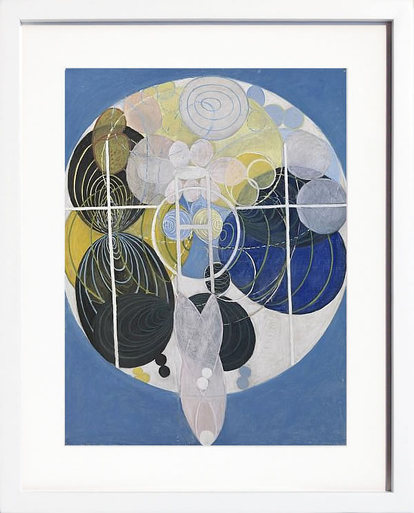 【ライセンスプリント】ヒルマ アフ クリント ポスター アート 絵 リトグラフ 版画 複製画 作品 シルクスクリーン アートパネル アートポスター アートフレーム インテリア フレーム付き 抽象画 壁掛け 北欧 おしゃれヒルマ・アフ・クリント The Large Figure Paintings