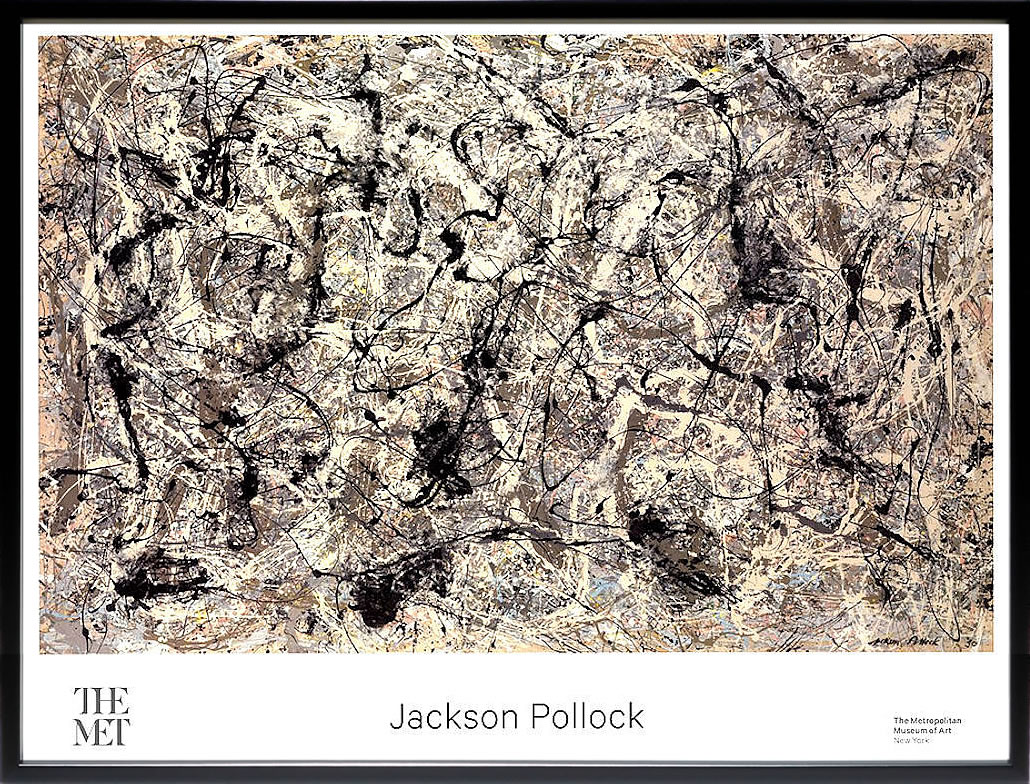 ジャクソン ポロック 絵画 絵 ポスター アートパネル アートポスター モダン アート 複製画 版画 リトグラフ シルクスクリーン 絵画インテリア フレーム付き 北欧 おしゃれジャクソン・ポロック Number 28,1950