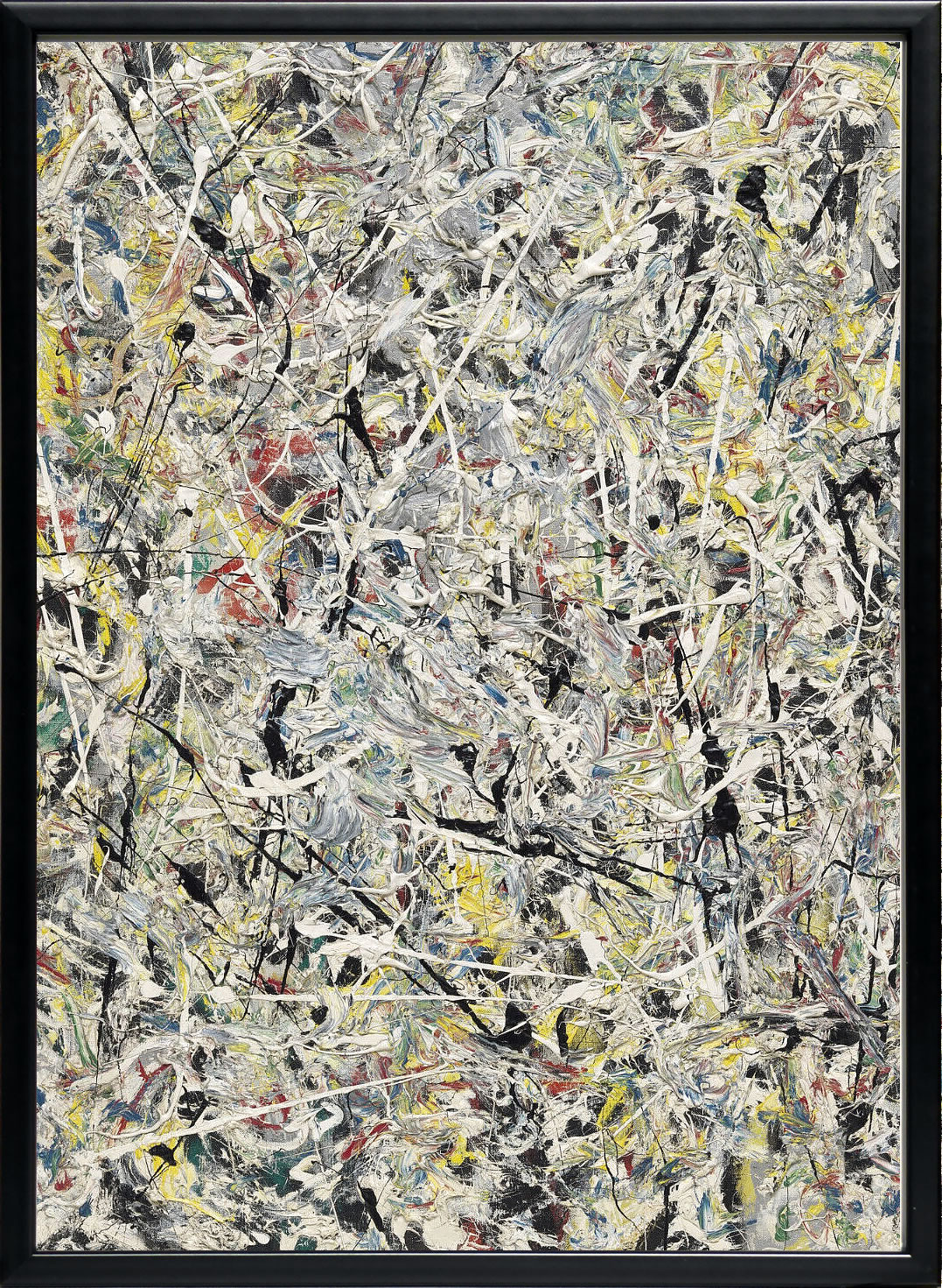 【ライセンスプリント】ジャクソン・ポロック 絵画 ポスター アートパネル モダン アート 絵 複製画 版画 抽象画 作品 リトグラフ シルクスクリーン アートフレーム インテリア フレーム付き 壁掛け 北欧 おしゃれ 大きいジャクソン・ポロック White Light