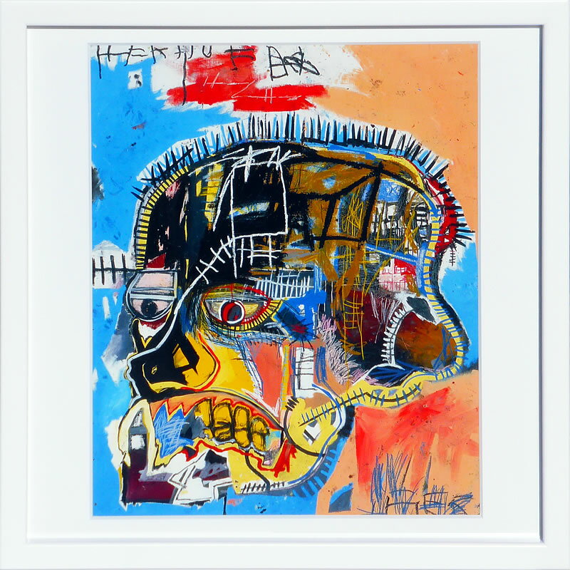 バスキア絵画 ポスター アートパネル アート ポスター アートフレーム インテリア 北欧 おしゃれ 額 入り タペストリー 壁掛け インテリアアートパネル ポップアート 絵画 インテリア 抽象画 ポスター ウォールアートジャン＝ミシェル・バスキア Basquiat Skull