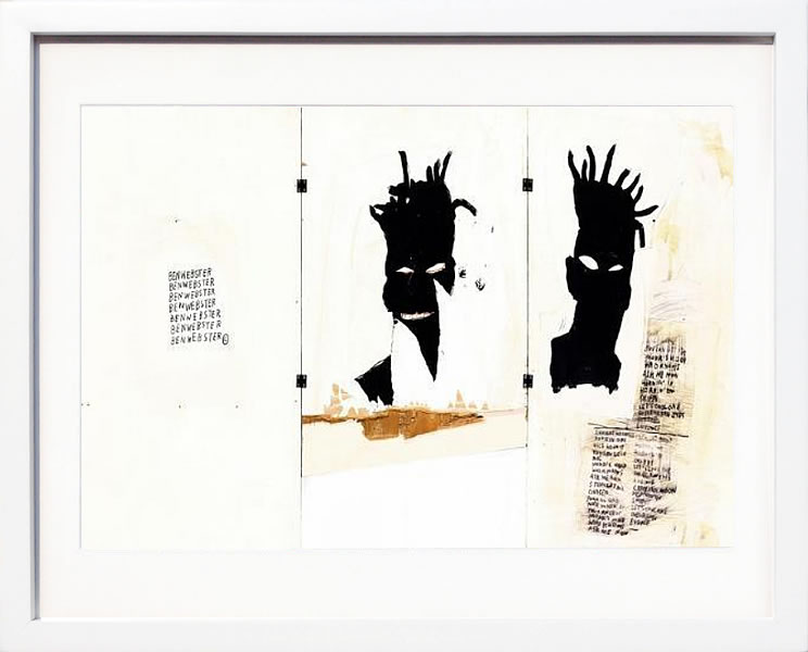 バスキア絵画 ポスター アートパネル アートポスター ポップ アート 絵 複製画 版画 抽象画 作品 リトグラフ シルクスクリーン アートフレーム インテリア フレーム付き 壁掛け 北欧 おしゃれジャン=ミシェル・バスキア Self-portrait