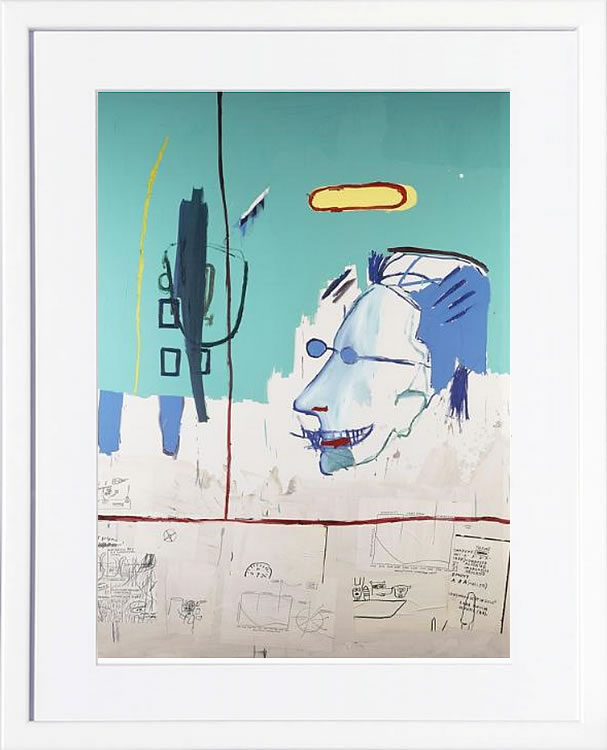 バスキア絵画 ポスター アートパネル アートポスター ポップ アート 絵 複製画 版画 抽象画 作品 リトグラフ シルクスクリーン アートフレーム インテリア フレーム付き 壁掛け 北欧 おしゃれジャン=ミシェル・バスキア LF