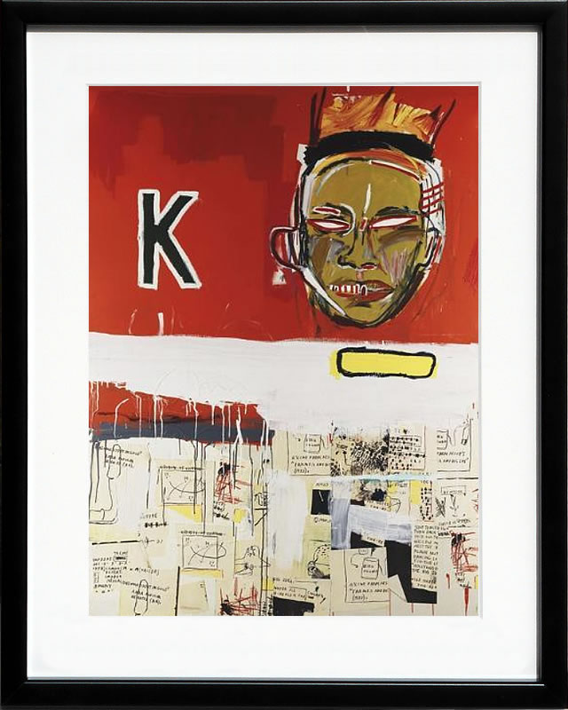 バスキア絵画 ポスター アートパネル アートポスター ポップ アート 絵 複製画 版画 抽象画 作品 リトグラフ シルクスクリーン アートフレーム インテリア フレーム付き 壁掛け 北欧 おしゃれジャン=ミシェル・バスキア Two＆a Halfhours