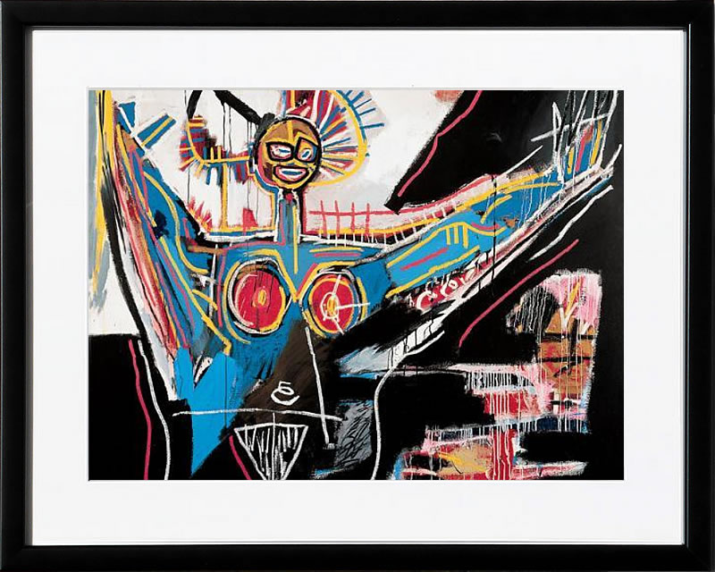 バスキア絵画 ポスター アートパネル アートポスター ポップ アート 絵 複製画 版画 抽象画 作品 リトグラフ シルクスクリーン アートフレーム インテリア フレーム付き 壁掛け 北欧 おしゃれジャン=ミシェル・バスキア Mater