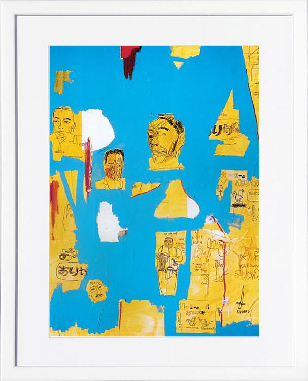 バスキア絵画 ポスター アートパネル アートポスター ポップ アート 絵 複製画 版画 抽象画 作品 リトグラフ シルクスクリーン アートフレーム インテリア フレーム付き 壁掛け 北欧 おしゃれジャン=ミシェル・バスキア Plastic Sax