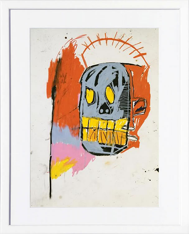 バスキア絵画 ポスター アートパネル アートポスター ポップ アート 絵 複製画 版画 抽象画 作品 リトグラフ シルクスクリーン アートフレーム インテリア フレーム付き 壁掛け 北欧 おしゃれジャン=ミシェル・バスキア Untitled