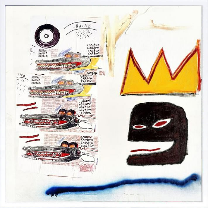 バスキア絵画 ポスター アートパネル アートポスター ポップ アート 絵 複製画 版画 抽象画 作品 リトグラフ シルクスクリーン アートフレーム インテリア フレーム付き 壁掛け 北欧 おしゃれジャン=ミシェル・バスキア Untitled