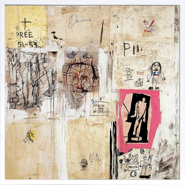 バスキア絵画 ポスター アートパネル アートポスター ポップ アート 絵 複製画 版画 抽象画 作品 リトグラフ シルクスクリーン アートフレーム インテリア フレーム付き 壁掛け 北欧 おしゃれジャン=ミシェル・バスキア Big Shoes 2