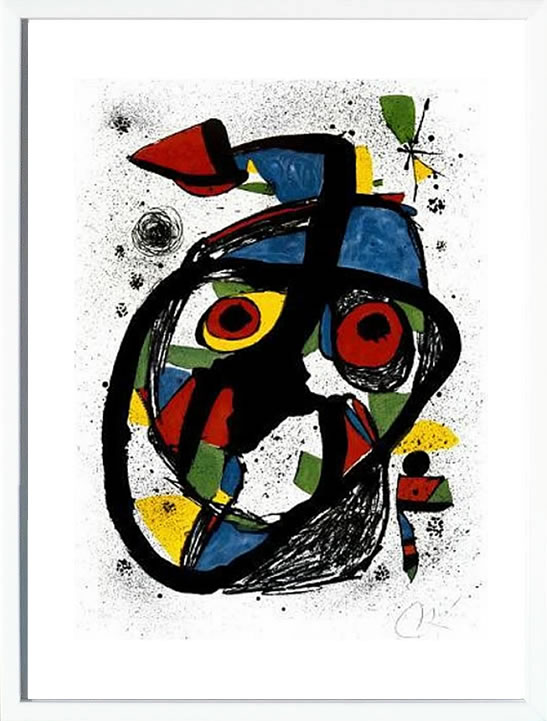 ジョアン ミロ 絵画 ポスター 絵 アートパネル アートポスター モダン アート 複製画 版画 作品 リトグラフ シルクスクリーン 絵画インテリア フレーム付き 壁掛け 北欧 おしゃれジョアン・ミロ Carota,c.1978