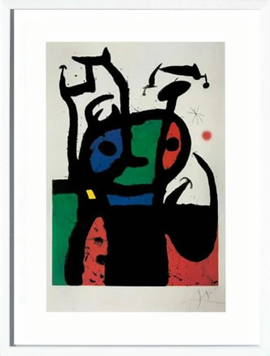 ジョアン ミロ 絵画 ポスター 絵 アートパネル アートポスター モダン アート 複製画 版画 作品 リトグラフ シルクスクリーン 絵画インテリア フレーム付き 壁掛け 北欧 おしゃれジョアン・ミロ Matador