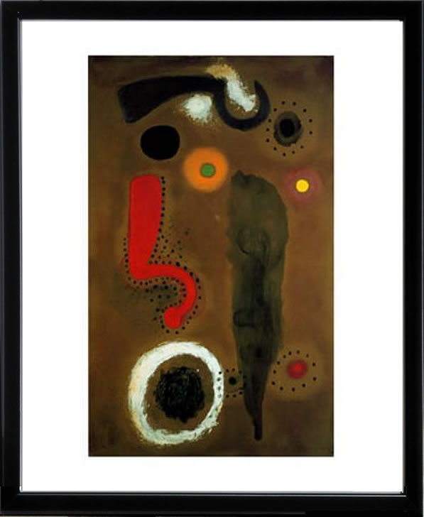 ジョアン ミロ 絵画 ポスター 絵 アートパネル アートポスター モダン アート 複製画 版画 作品 リトグラフ シルクスクリーン 絵画インテリア フレーム付き 壁掛け 北欧 おしゃれジョアン・ミロ Vogel im Raum