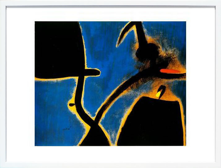 ジョアン ミロ 絵画 ポスター 絵 アートパネル アートポスター モダン アート 複製画 版画 作品 リトグラフ シルクスクリーン 絵画インテリア フレーム付き 壁掛け 北欧 おしゃれジョアン・ミロ Dones Ocell