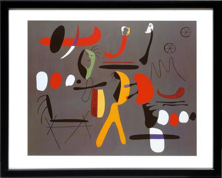 ジョアン ミロ 絵画 ポスター 絵 アートパネル アートポスター モダン アート 複製画 版画 作品 リトグラフ シルクスクリーン 絵画インテリア フレーム付き 壁掛け 北欧 おしゃれジョアン・ミロ Peinture Collage