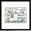 【ライセンスプリント】キース ヘリング 絵画 絵 商品 ポスター グッズ 複製画 版画 作品 リトグラフ シルクスクリーン アートパネル アートポスター ポップ アート アートフレーム インテリア フレーム付き 抽象画 壁掛け 北欧 おしゃれキース・ヘリング DJ 84,1983(3)