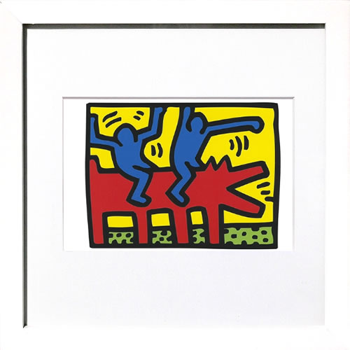 キース ヘリング ポスター 絵画 作品 グッズ アートパネル アートポスター ポップ アート 絵 複製画 版画 リトグラフ シルクスクリーン アートフレーム インテリア フレーム付き 壁掛け 北欧 おしゃれキース・ヘリング Untitled