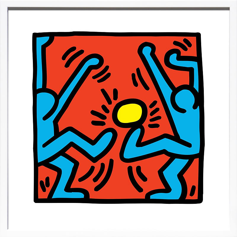 キース ヘリング ポスター 絵画 作品 グッズ アートパネル アートポスター ポップ アート 絵 複製画 版画 リトグラフ シルクスクリーン アートフレーム インテリア フレーム付き 壁掛け 北欧 おしゃれキース・ヘリング Untitled