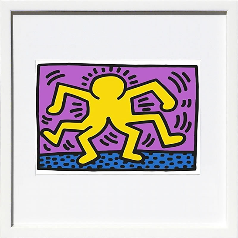 キース ヘリング ポスター 絵画 作品 グッズ アートパネル アートポスター ポップ アート 絵 複製画 版画 リトグラフ シルクスクリーン アートフレーム インテリア フレーム付き 壁掛け 北欧 おしゃれキース・ヘリング KH08