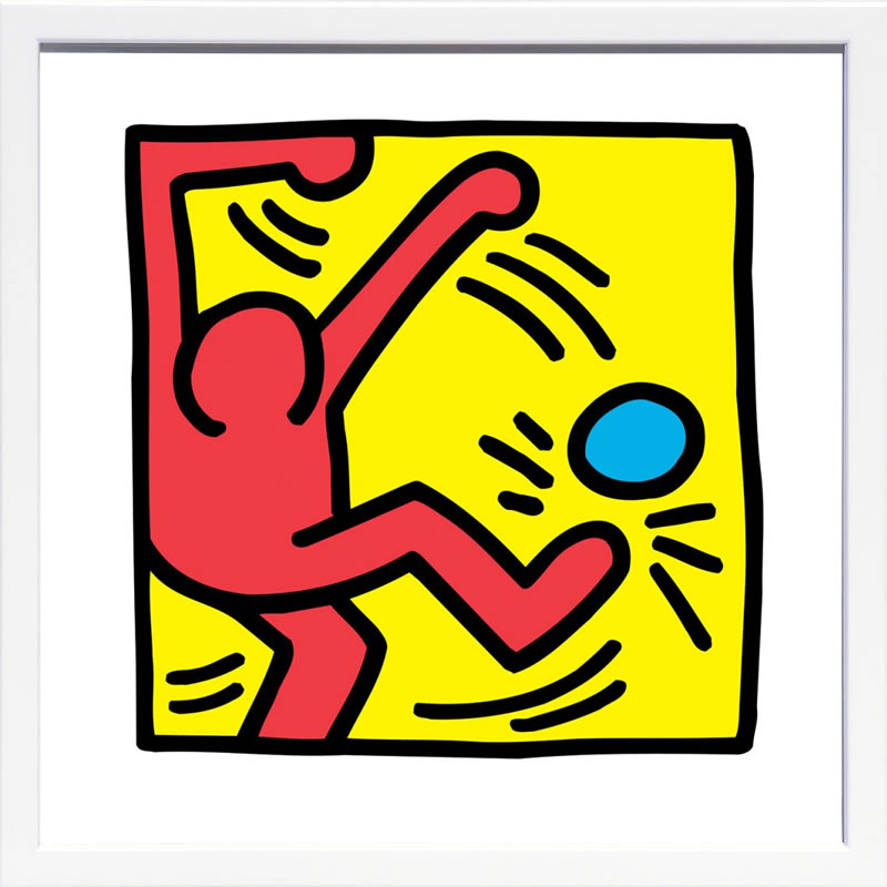 キース ヘリング ポスター 絵画 作品 グッズ アートパネル アートポスター ポップ アート 絵 複製画 版画 リトグラフ シルクスクリーン アートフレーム インテリア フレーム付き 壁掛け 北欧 おしゃれキース・ヘリング Untitled