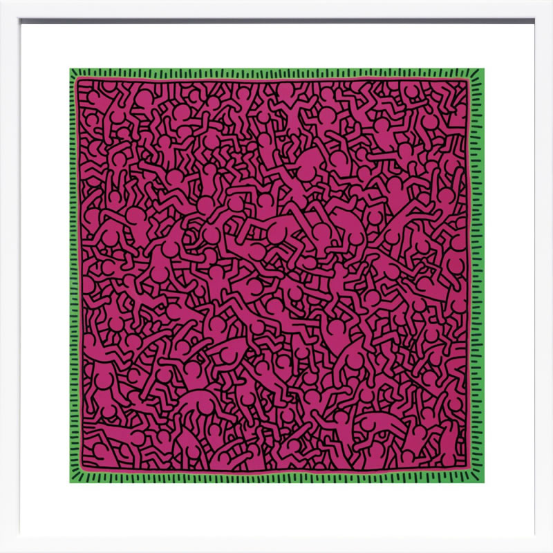 キース ヘリング ポスター 絵画 作品 グッズ アートパネル アートポスター ポップ アート 絵 複製画 版画 リトグラフ シルクスクリーン アートフレーム インテリア フレーム付き 壁掛け 北欧 おしゃれキース・ヘリング Untitled