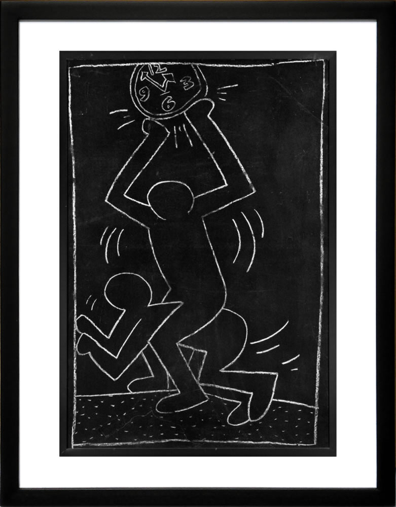 キース ヘリング ポスター 絵画 作品 グッズ アートパネル アートポスター ポップ アート 絵 複製画 版画 リトグラフ シルクスクリーン アートフレーム インテリア フレーム付き 壁掛け 北欧 おしゃれキース・ヘリング Untitled (subway Drawing) 12