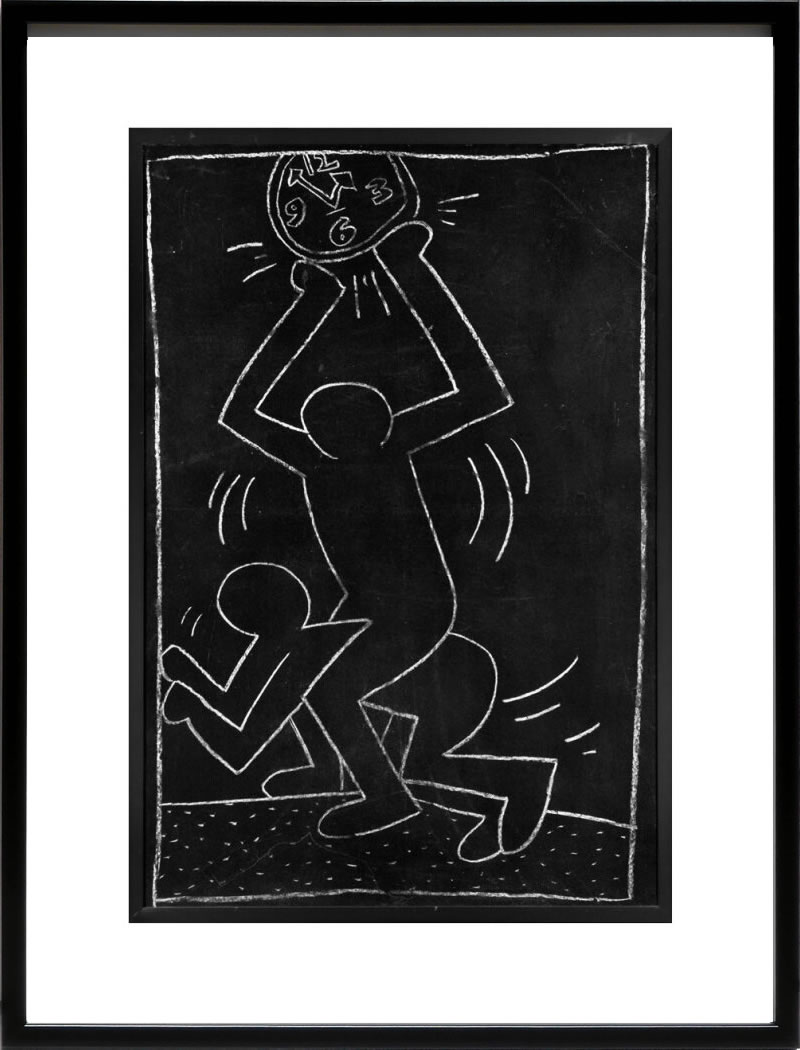 キース ヘリング ポスター 絵画 作品 グッズ アートパネル アートポスター ポップ アート 絵 複製画 版画 リトグラフ シルクスクリーン アートフレーム インテリア フレーム付き 壁掛け 北欧 おしゃれキース・ヘリング Untitled (subway Drawing) 12