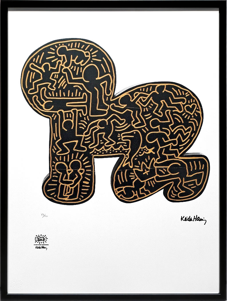 キース ヘリング ポスター 絵画 作品 グッズ アートパネル アートポスター ポップ アート 絵 複製画 版画 リトグラフ シルクスクリーン アートフレーム インテリア フレーム付き 壁掛け 北欧 おしゃれキース・ヘリング Baby