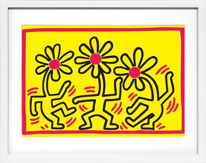 キース ヘリング ポスター 絵画 作品 グッズ アートパネル アートポスター ポップ アート 絵 複製画 版画 リトグラフ シルクスクリーン アートフレーム インテリア フレーム付き 壁掛け 北欧 おしゃれキース・ヘリング Untitled Pop Art