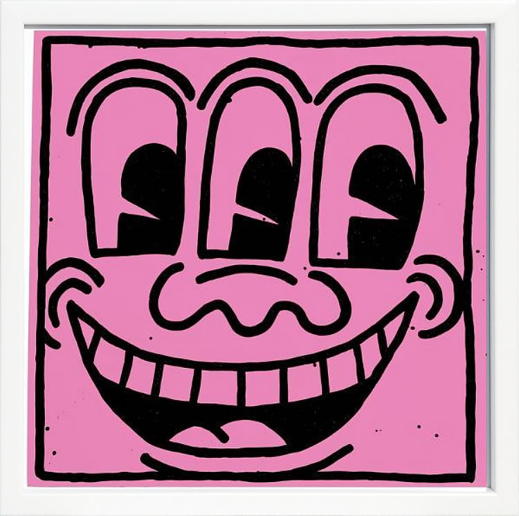 キース ヘリング ポスター 絵画 作品 グッズ アートパネル アートポスター ポップ アート 絵 複製画 版画 リトグラフ シルクスクリーン アートフレーム インテリア フレーム付き 壁掛け 北欧 おしゃれキース・ヘリング Untitled, 1981