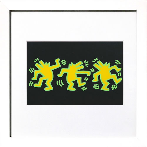 キース ヘリング ポスター 絵画 作品 グッズ アートパネル アートポスター ポップ アート 絵 複製画 版画 リトグラフ シルクスクリーン アートフレーム インテリア フレーム付き 壁掛け 北欧 おしゃれキース・ヘリング Untitled