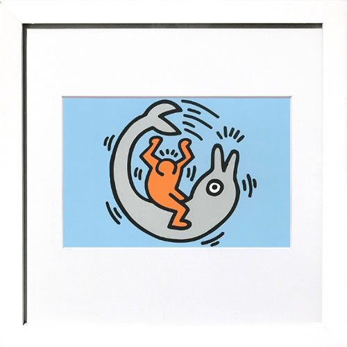 キース ヘリング ポスター 絵画 作品 グッズ アートパネル アートポスター ポップ アート 絵 複製画 版画 リトグラフ シルクスクリーン アートフレーム インテリア フレーム付き 壁掛け 北欧 おしゃれキース・ヘリング Untitled