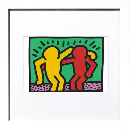 キース ヘリング ポスター 絵画 作品 グッズ アートパネル アートポスター ポップ アート 絵 複製画 版画 リトグラフ シルクスクリーン アートフレーム インテリア フレーム付き 壁掛け 北欧 おしゃれキース・ヘリング Untitled