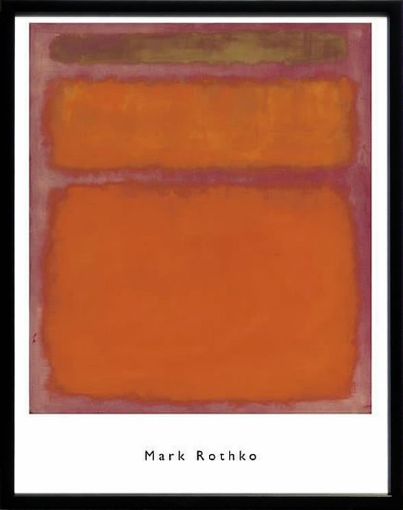 【ライセンスプリント】マーク ロスコ ポスター 絵画 アートパネル モダン アート 絵 複製画 版画 抽象画 作品 リトグラフ シルクスクリーン アートフレーム インテリア フレーム付き 壁掛け 北欧 おしゃれ 大きいマーク・ロスコ Orange,Red,Yellow,1961