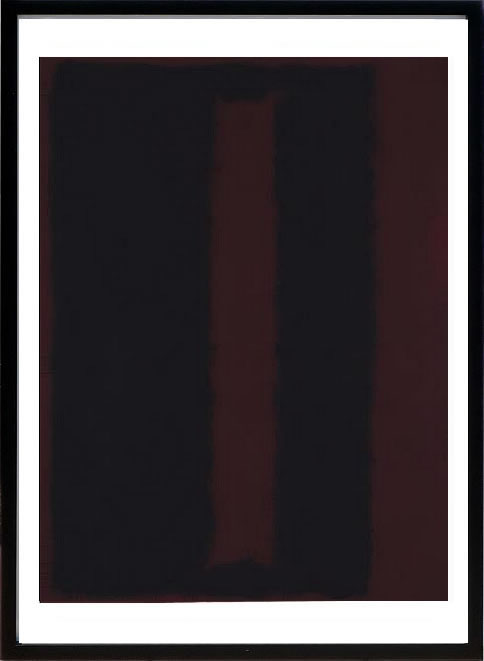 【ライセンスプリント】マーク ロスコ ポスター 絵画 アートパネル モダン アート 絵 複製画 版画 抽象画 作品 リトグラフ シルクスクリーン アートフレーム インテリア フレーム付き 壁掛け 北欧 おしゃれ 大きいマーク・ロスコ Black on Maroon
