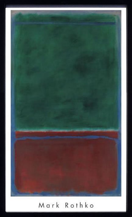 【ライセンスプリント】マーク ロスコ ポスター 絵画 アートパネル モダン アート 絵 複製画 版画 抽象画 作品 リトグラフ シルクスクリーン アートフレーム インテリア フレーム付き 壁掛け 北欧 おしゃれ 大きいマーク・ロスコ No.7(Green and Maroon)