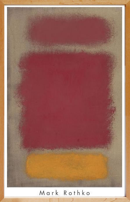 【ライセンスプリント】マーク ロスコ ポスター 絵画 アートパネル モダン アート 絵 複製画 版画 抽象画 作品 リトグラフ シルクスクリーン アートフレーム インテリア フレーム付き 壁掛け 北欧 おしゃれ 大きいマーク・ロスコ Untitled,1968