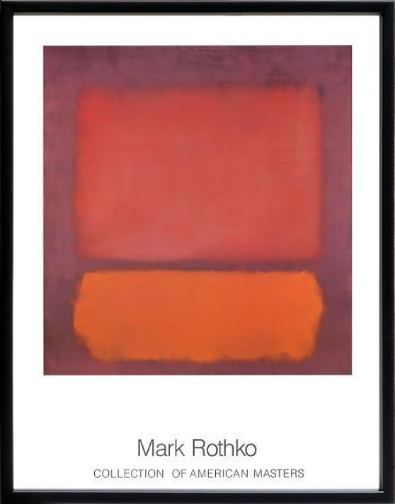 【ライセンスプリント】マーク ロスコ ポスター 絵画 アートパネル モダン アート 絵 複製画 版画 抽象画 作品 リトグラフ シルクスクリーン アートフレーム インテリア フレーム付き 壁掛け 北欧 おしゃれ 大きいマーク・ロスコ Untitled,1959