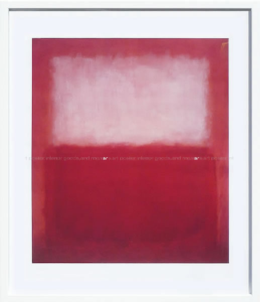 マーク ロスコ ポスター Mark Rothko アートパネル モダン 北欧 玄関 絵画 アート ポスター インテリア オシャレ パネル 特大 大きい フレーム付き アートフレーム インテリアアートパネル おしゃれ モダンアート 抽象画マーク ロスコ White over Red