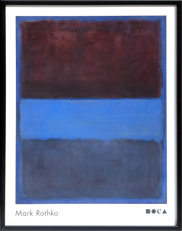 マーク・ロスコ ポスター Mark Rothko アートパネル モダン 北欧 玄関 絵画 アート ポスター インテリア オシャレ パネル 特大 大きい フレーム付き アートフレーム インテリアアートパネル おしゃれ モダンアート 抽象画マーク・ロスコ No. 61 Brown,Blue,Brown on Blue