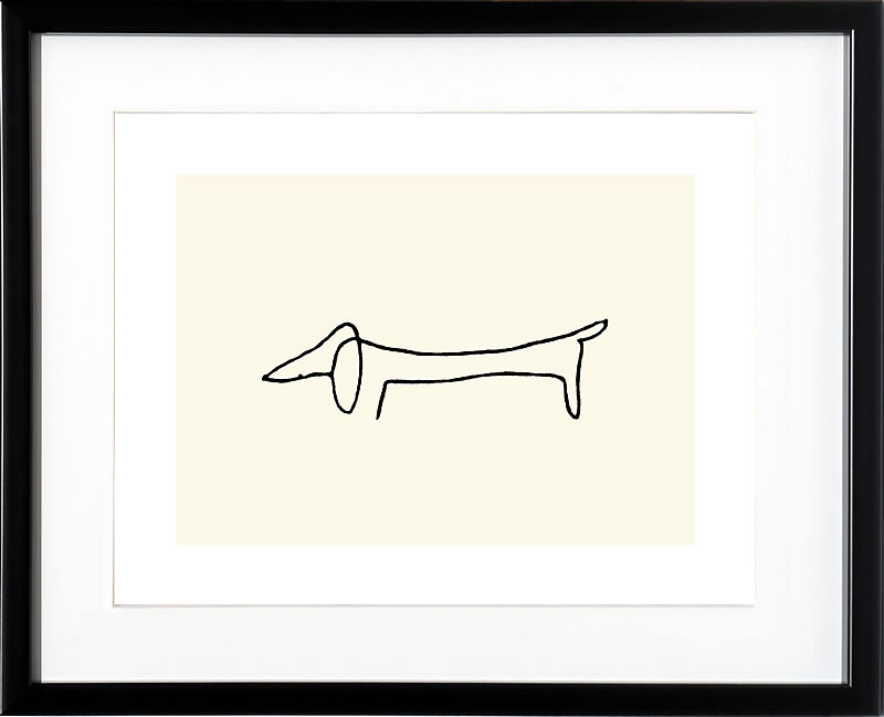 パブロ ピカソ 絵画 絵 ポスター アートパネル アートポスター モダン アート リトグラフ ゲルニカ 鳩 ドローイング 複製画 版画 作品 シルクスクリーン 絵画インテリア フレーム付き 壁掛け 北欧 おしゃれパブロ・ピカソ Le Chien(dog)