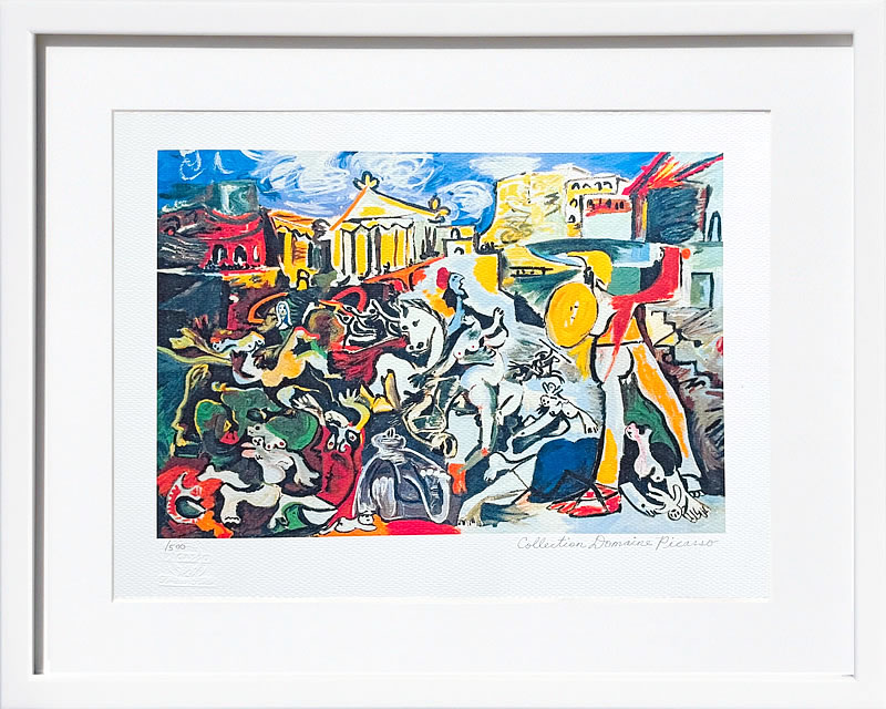 パブロ ピカソ 絵画 絵 ポスター アートパネル アートポスター モダン アート リトグラフ ゲルニカ 鳩 ドローイング 複製画 版画 作品 シルクスクリーン 絵画インテリア フレーム付き 壁掛け 北欧 おしゃれパブロ・ピカソ Rape of The Sabine Women