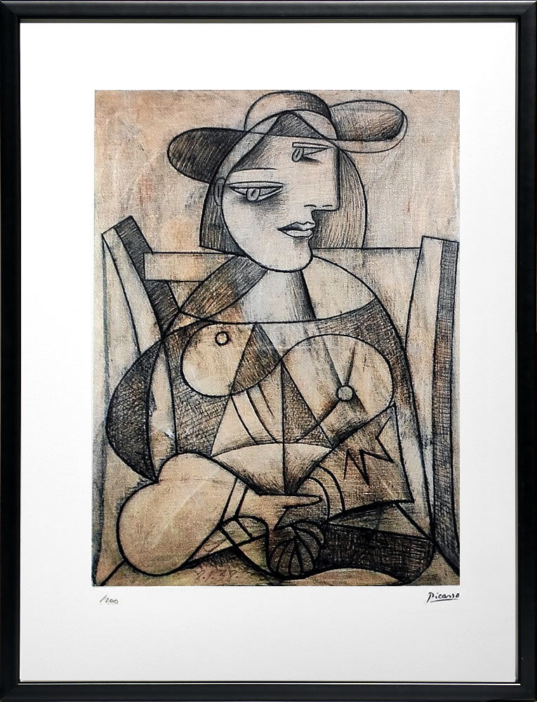 パブロ ピカソ 絵画 絵 ポスター アートパネル アートポスター モダン アート リトグラフ ゲルニカ 鳩 ドローイング 複製画 版画 作品 シルクスクリーン 絵画インテリア フレーム付き 壁掛け 北欧 おしゃれパブロ・ピカソ Portrait of a Woman with a Hat