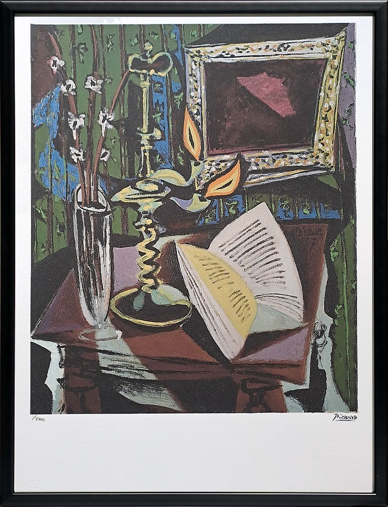 パブロ ピカソ 絵画 絵 ポスター アートパネル アートポスター モダン アート リトグラフ ゲルニカ 鳩 ドローイング 複製画 版画 作品 シルクスクリーン 絵画インテリア フレーム付き 壁掛け 北欧 おしゃれパブロ・ピカソ Still Life with Candlestick
