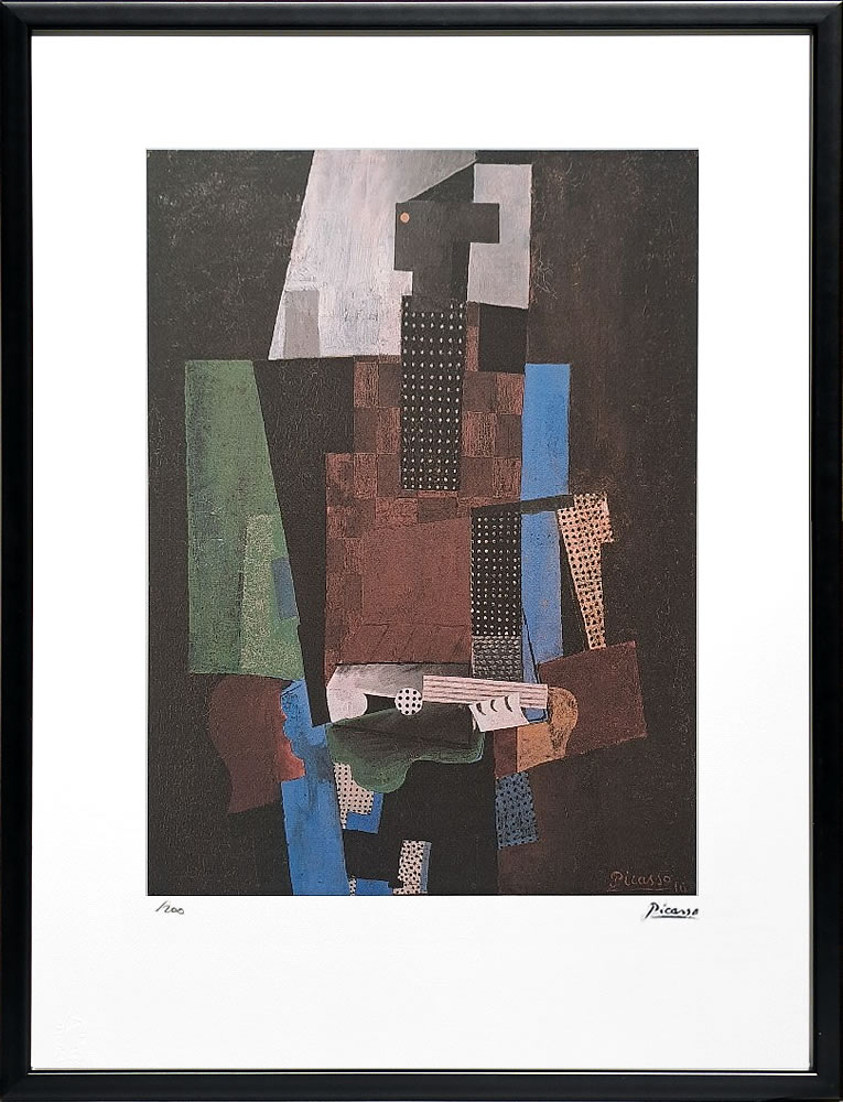 パブロ ピカソ 絵画 絵 ポスター アートパネル アートポスター モダン アート リトグラフ ゲルニカ 鳩 ドローイング 複製画 版画 作品 シルクスクリーン 絵画インテリア フレーム付き 壁掛け 北欧 おしゃれパブロ・ピカソ Musician