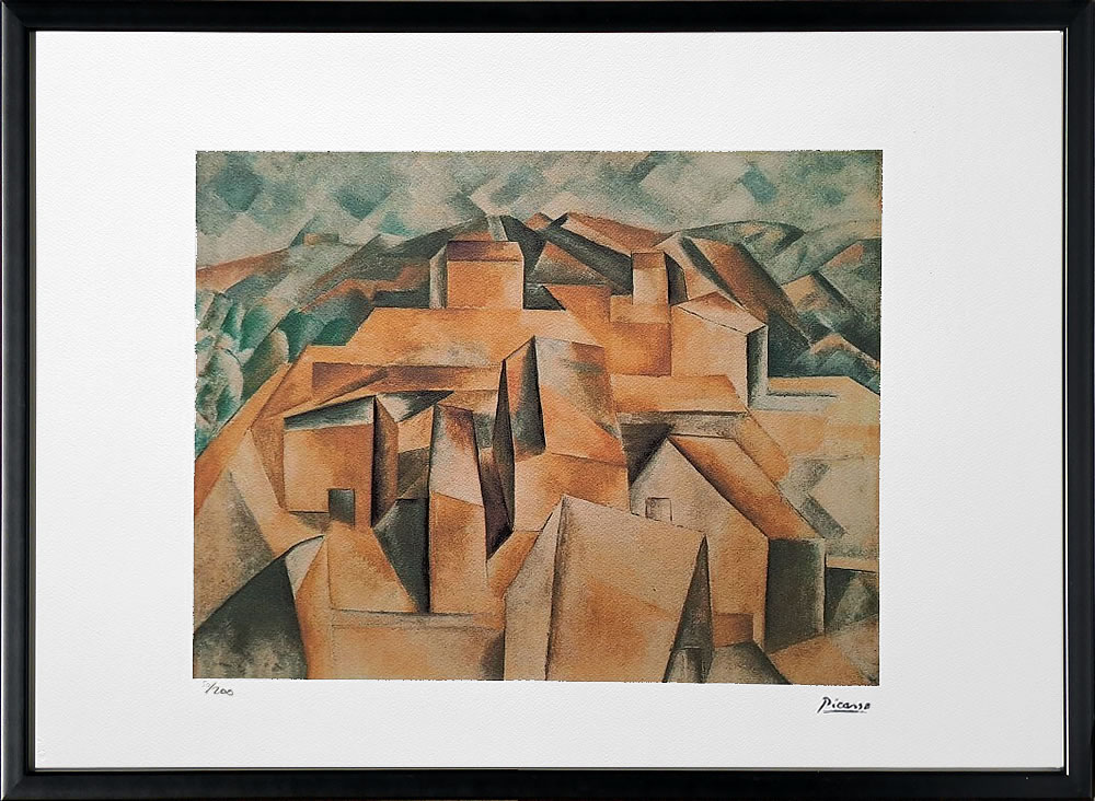 パブロ ピカソ 絵画 絵 ポスター アートパネル アートポスター モダン アート リトグラフ ゲルニカ 鳩 ドローイング 複製画 版画 作品 シルクスクリーン 絵画インテリア フレーム付き 壁掛け 北欧 おしゃれパブロ・ピカソ Cubist Landscape