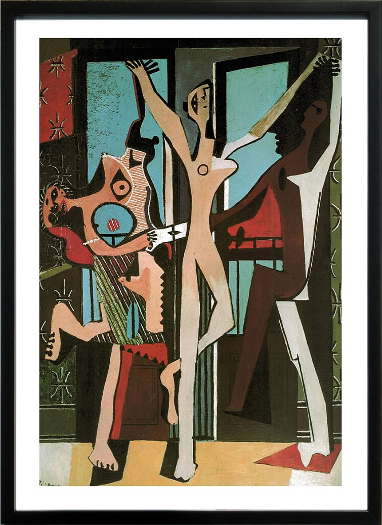 パブロ ピカソ 絵画 絵 ポスター アートパネル アートポスター モダン アート リトグラフ ゲルニカ 鳩 ドローイング 複製画 版画 作品 シルクスクリーン 絵画インテリア フレーム付き 壁掛け 北欧 おしゃれパブロ・ピカソ Three Dancers