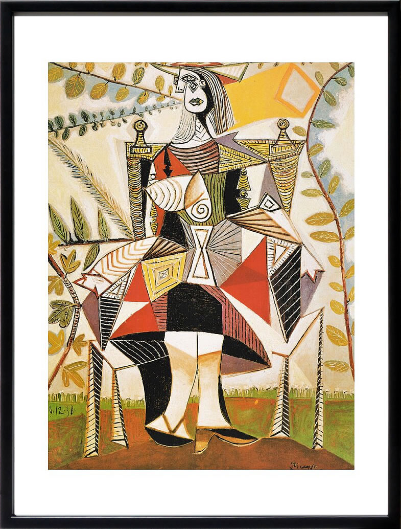 パブロ ピカソ 絵画 絵 ポスター アートパネル アートポスター モダン アート リトグラフ ゲルニカ 鳩 ドローイング 複製画 版画 作品 シルクスクリーン 絵画インテリア フレーム付き 壁掛け 北欧 おしゃれパブロ・ピカソ Femme au Jardin