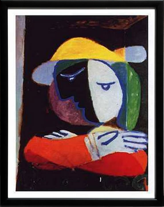 パブロ ピカソ 絵画 絵 ポスター アートパネル アートポスター モダン アート リトグラフ ゲルニカ 鳩 ドローイング 複製画 版画 作品 シルクスクリーン 絵画インテリア フレーム付き 壁掛け 北欧 おしゃれパブロ・ピカソ Woman with Balcony (Femme Au Balcon) 1937