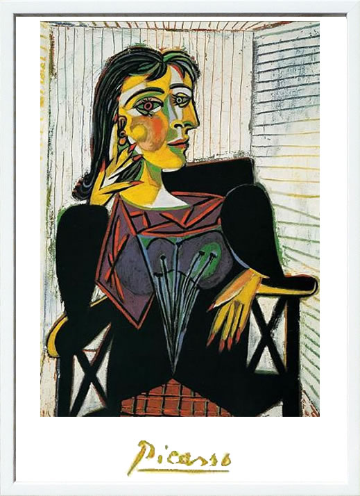パブロ ピカソ 絵画 絵 ポスター アートパネル アートポスター モダン アート リトグラフ ゲルニカ 鳩 ドローイング 複製画 版画 作品 シルクスクリーン 絵画インテリア フレーム付き 壁掛け 北欧 おしゃれパブロ・ピカソ Portrait of Dora Maar, c.1937