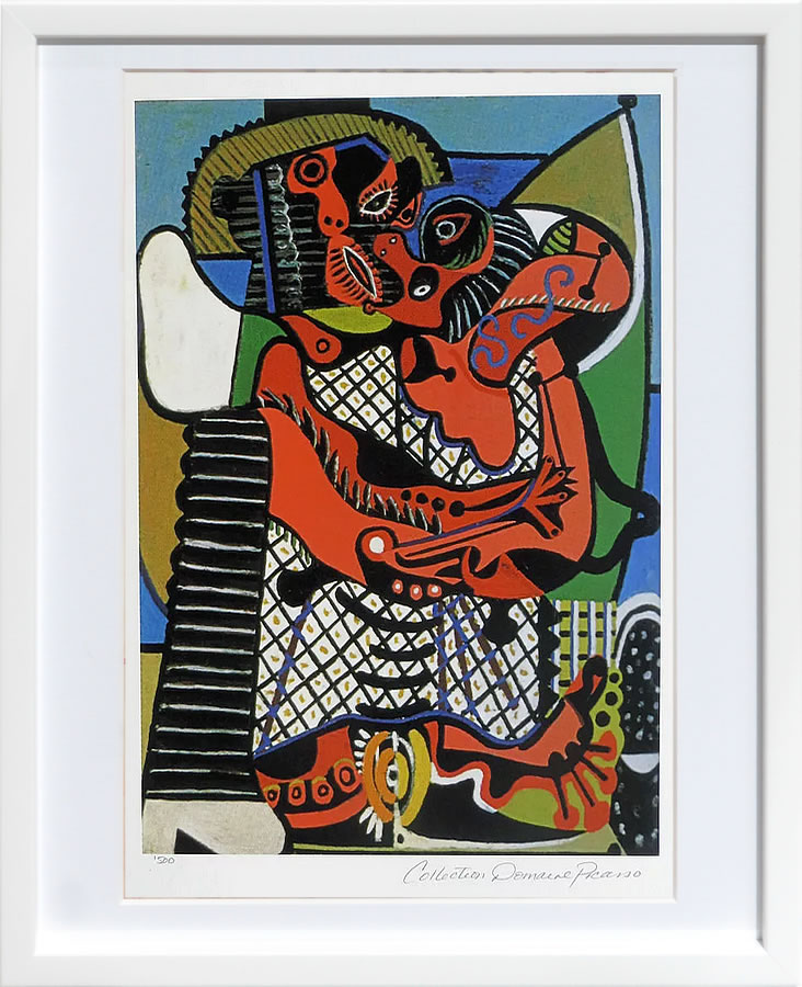 【ライセンスプリント】パブロ ピカソ ポスター リトグラフ 絵 絵画 複製画 版画 アートパネル アートポスター 絵画インテリア 平和の鳩 花束を持つ手 犬 猫 ふくろう ゲルニカ シルクスクリーン フレーム付き モダン 北欧 おしゃれパブロ・ピカソ The Embrace