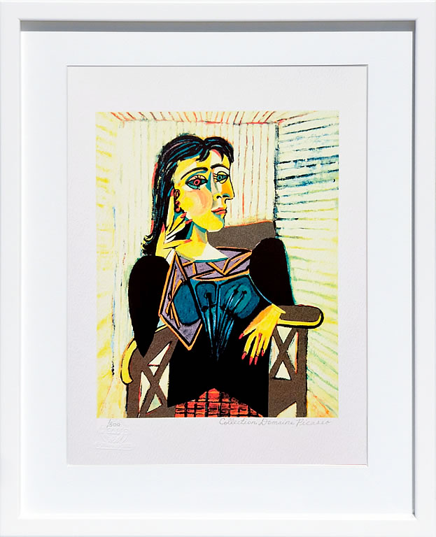 【ライセンスプリント】パブロ ピカソ ポスター リトグラフ 絵 絵画 複製画 版画 アートパネル アートポスター 絵画インテリア 平和の鳩 花束を持つ手 犬 猫 ふくろう ゲルニカ シルクスクリーン フレーム付き モダン 北欧 おしゃれパブロ・ピカソ Dora Maar